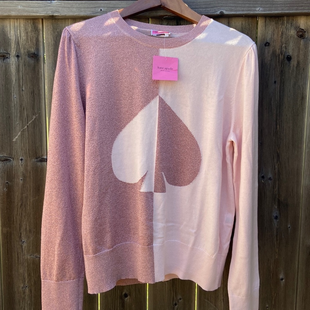 Kate Spade Pink Crew Neck Sweater